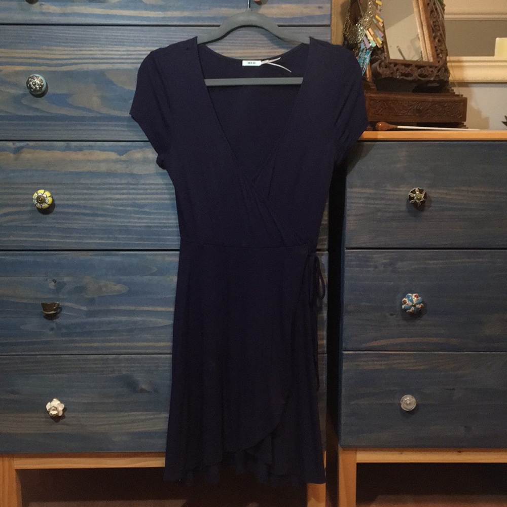 Urban Outfitters, Kimichi Blue navy wrap dress